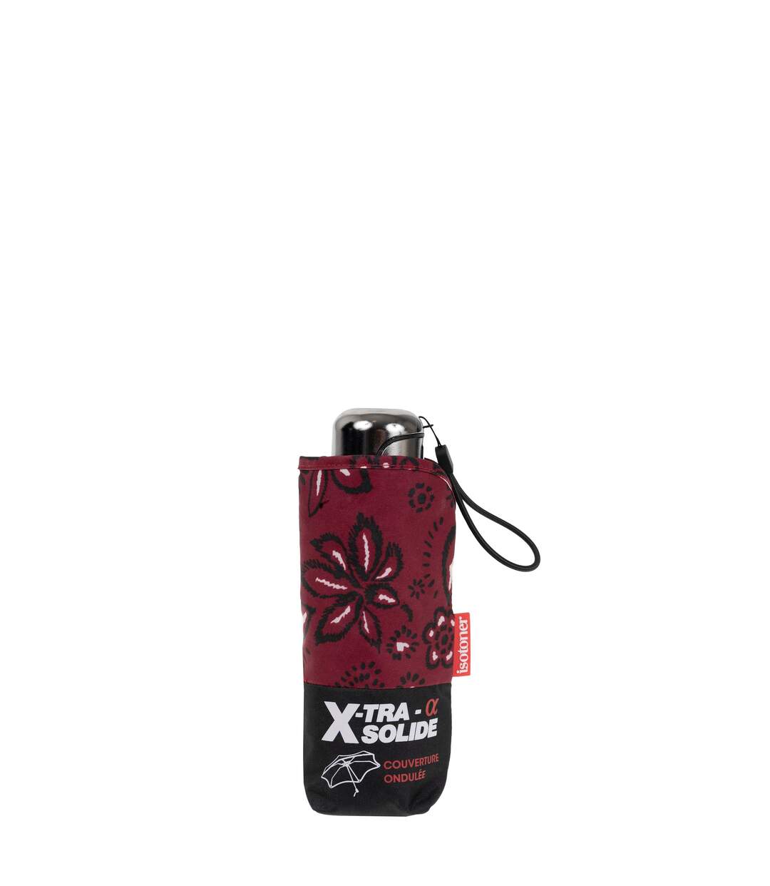 Isotoner Parapluie femme xtra solide antiretournement, compact et léger 17,5cm, déperlant-4
