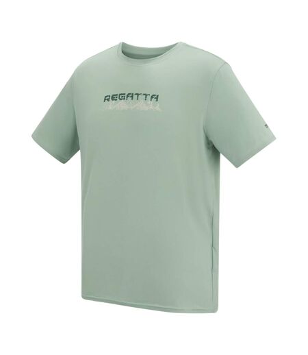 T-shirt Motif/style Texte Homme Vert Pâle Regatta
