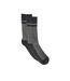 Mens houndstooth jacquard socks dark grey Burton-1