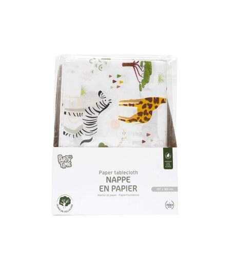 Paris Prix - Nappe En Papier savane 137x183cm Blanc