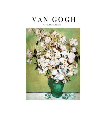 Vincent Van Gogh - Imprimé (Vert / Blanc) (40 cm x 30 cm) - UTPM7627