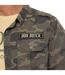 Chemise homme manches courtes en popeline patch et print dos Derek Vondutch-2