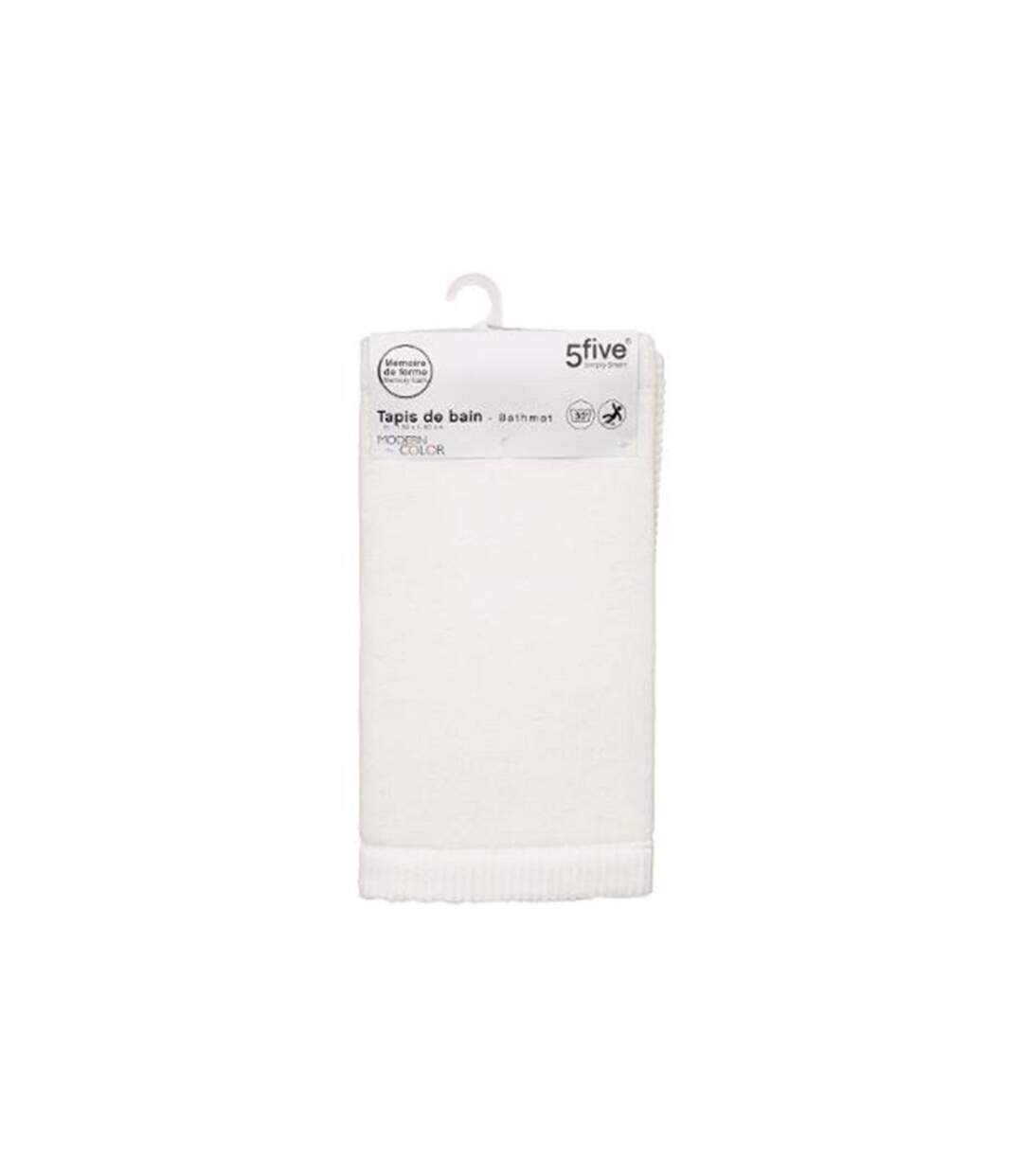 Tapis de Salle de Bain Modern 50x80cm Blanc-3