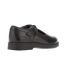 Womens/ladies Finley Leather T-bar Formal Shoes Black Kickers-2