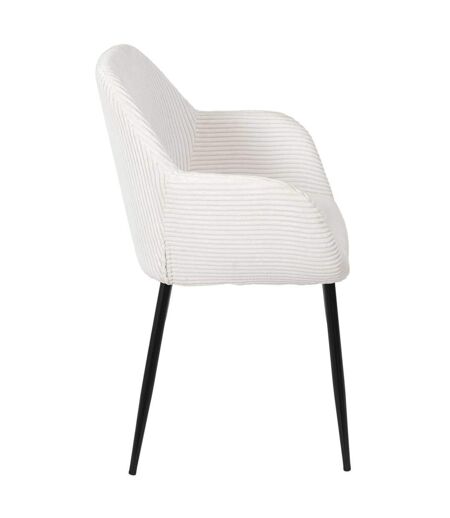 Lot de 2 fauteuils en tissu côtelé DRAMMEN