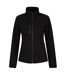 Womens/ladies Recycled Full Zip Fleece Jacket Black Regatta Professional-2