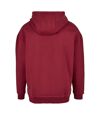 Build Your Brand Mens Basic Oversized Hoodie (Burgundy)