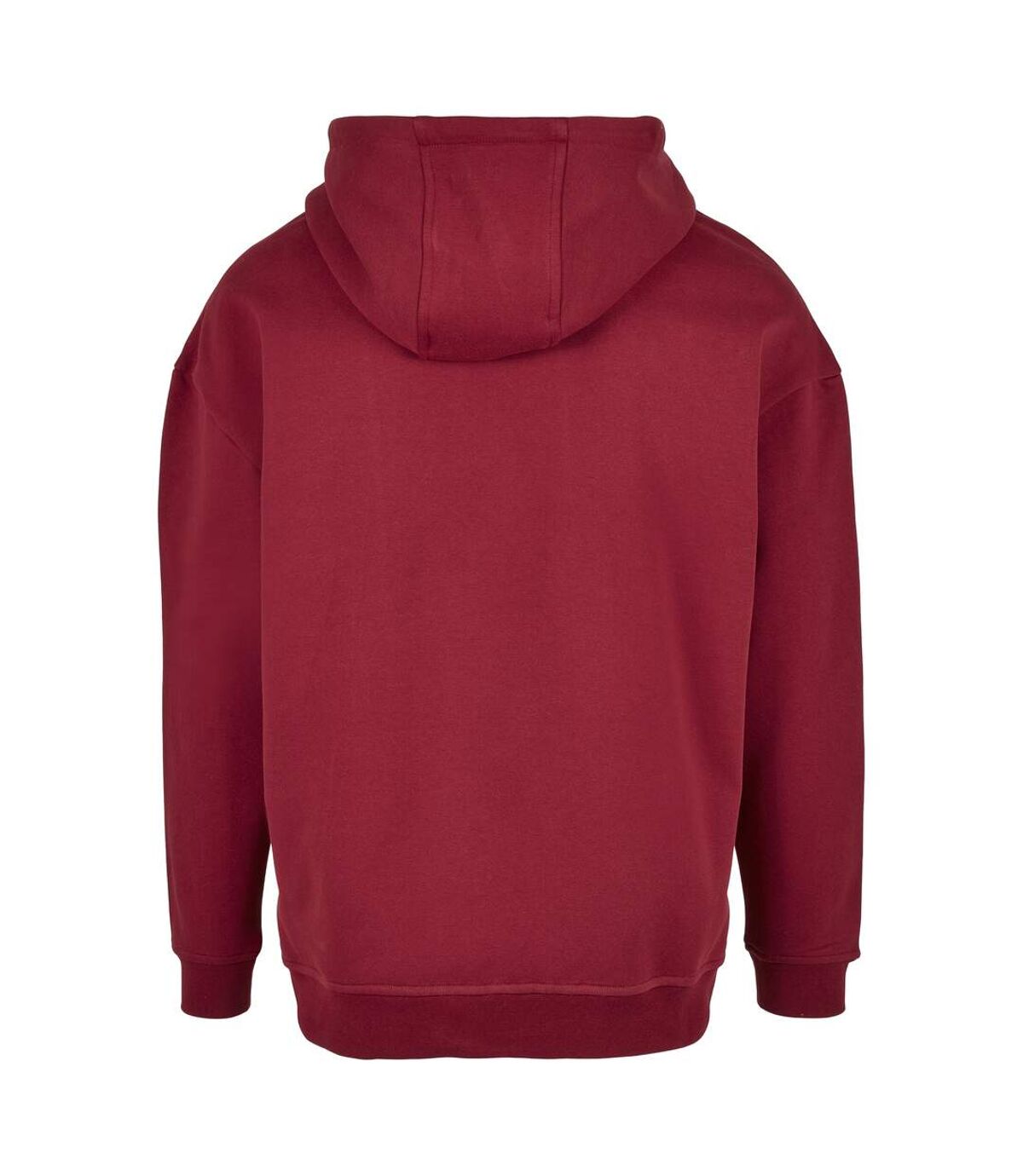 Build Your Brand Mens Basic Oversized Hoodie (Burgundy)
