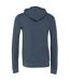 Canvas Sweat À Capuche Et Fermeture Zippée Homme Bleu Marine Chiné Bella + Canvas-2