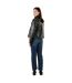 Womens/ladies Roxanne Faux Leather Biker Jacket Black Harvey & Jones-3