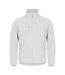 Mens Classic Soft Shell Jacket White Clique-1