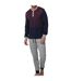 Long-sleeved, round-neck pajamas for men, model A0CHI. Comfort and warmth at night.