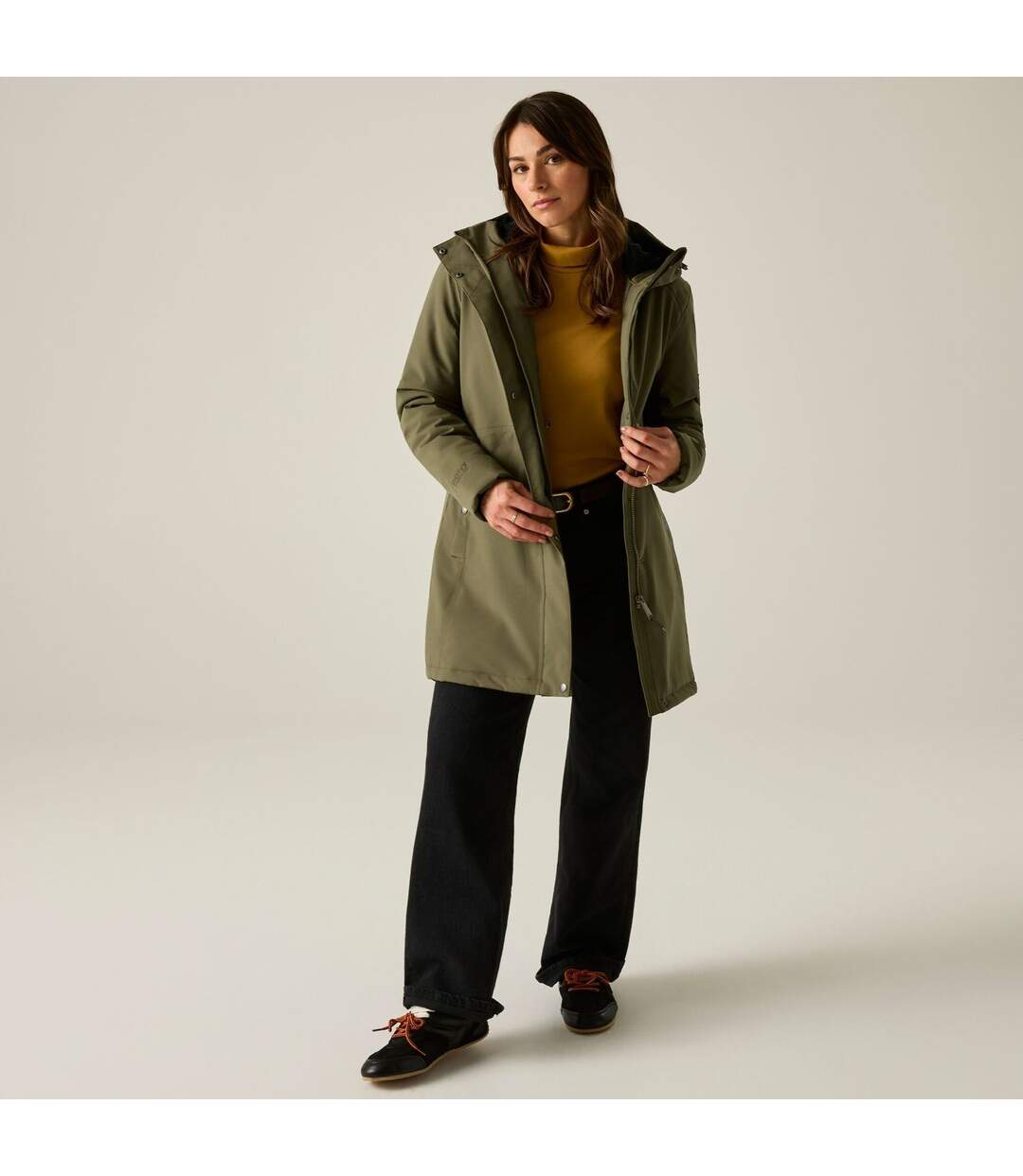 Veste Motif/style Imperméable Femme Kaki Regatta-1