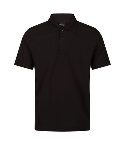 Regatta Mens Pro 65/35 Short-Sleeved Polo Shirt (Black)