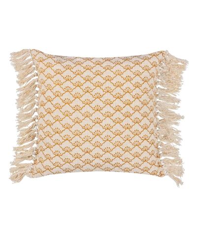 Housse de coussin saku 50 cm x 50 cm jaune Yard Yard