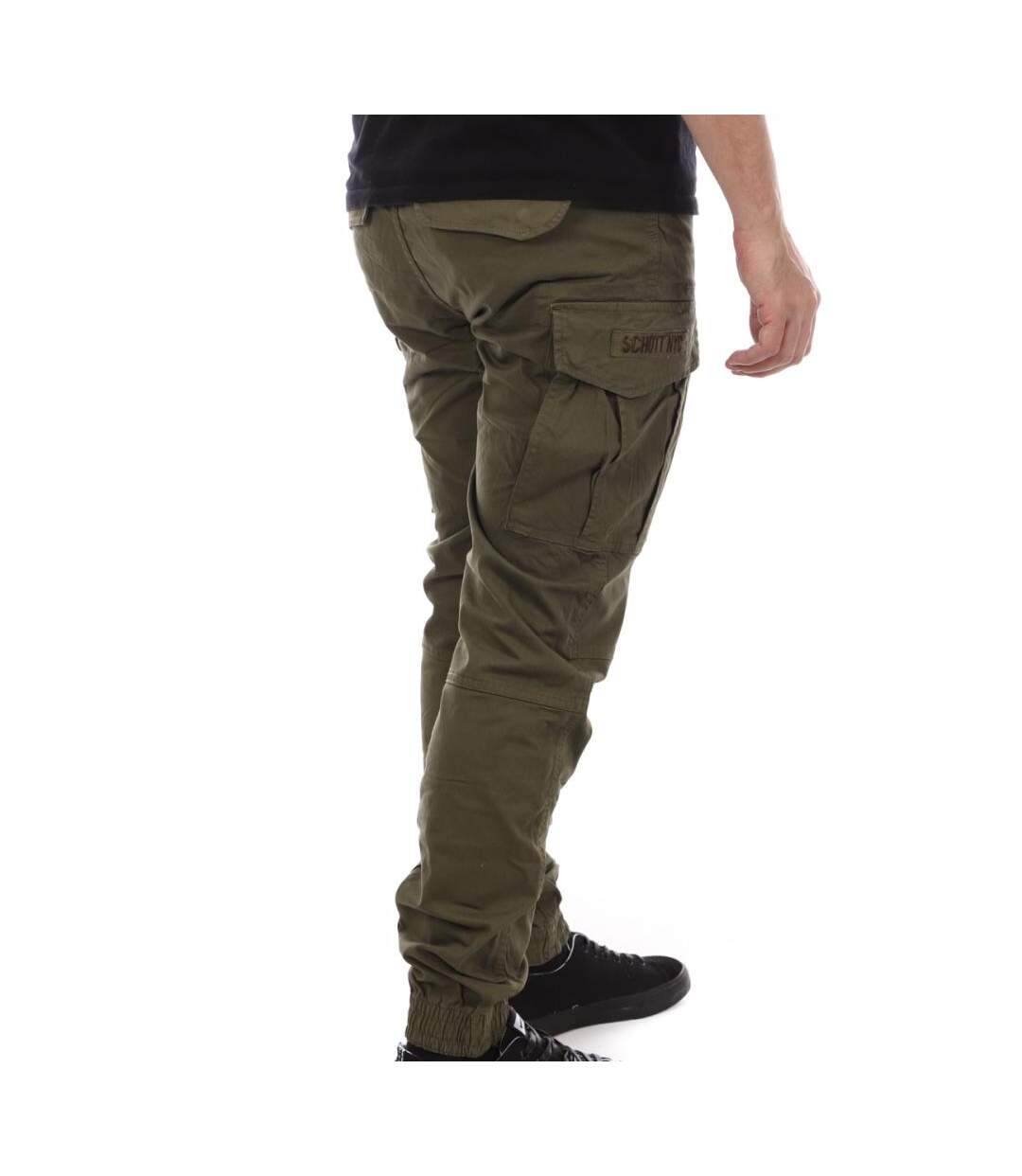 Pantalon Cargo Kaki Homme Schott Relax - 32