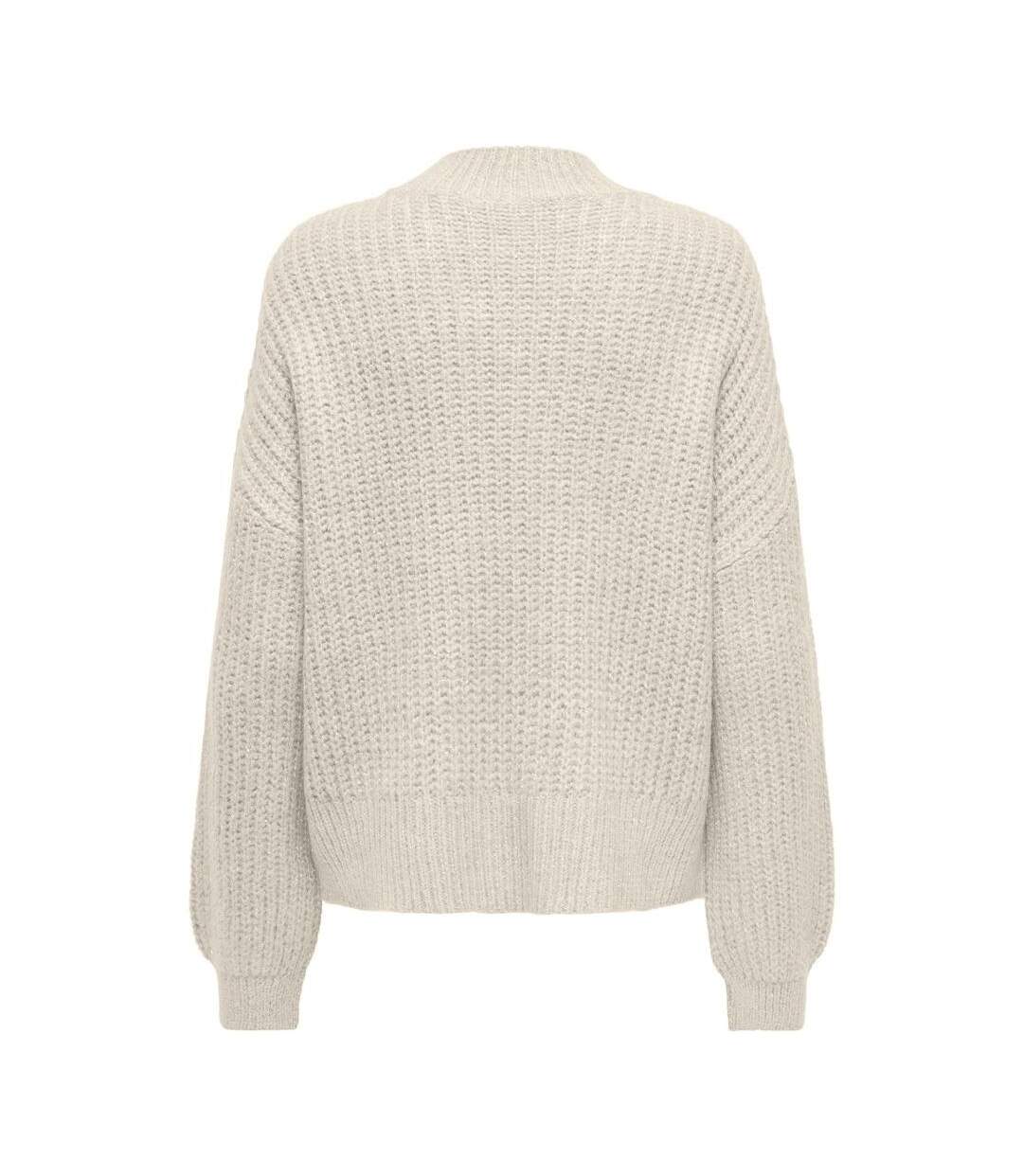 Pull blanc femme only rubine-2