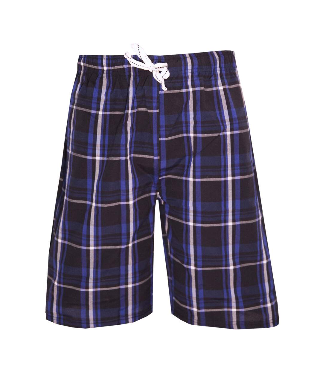 Mens woven checked lounge shorts chèque royal cargo bay-1