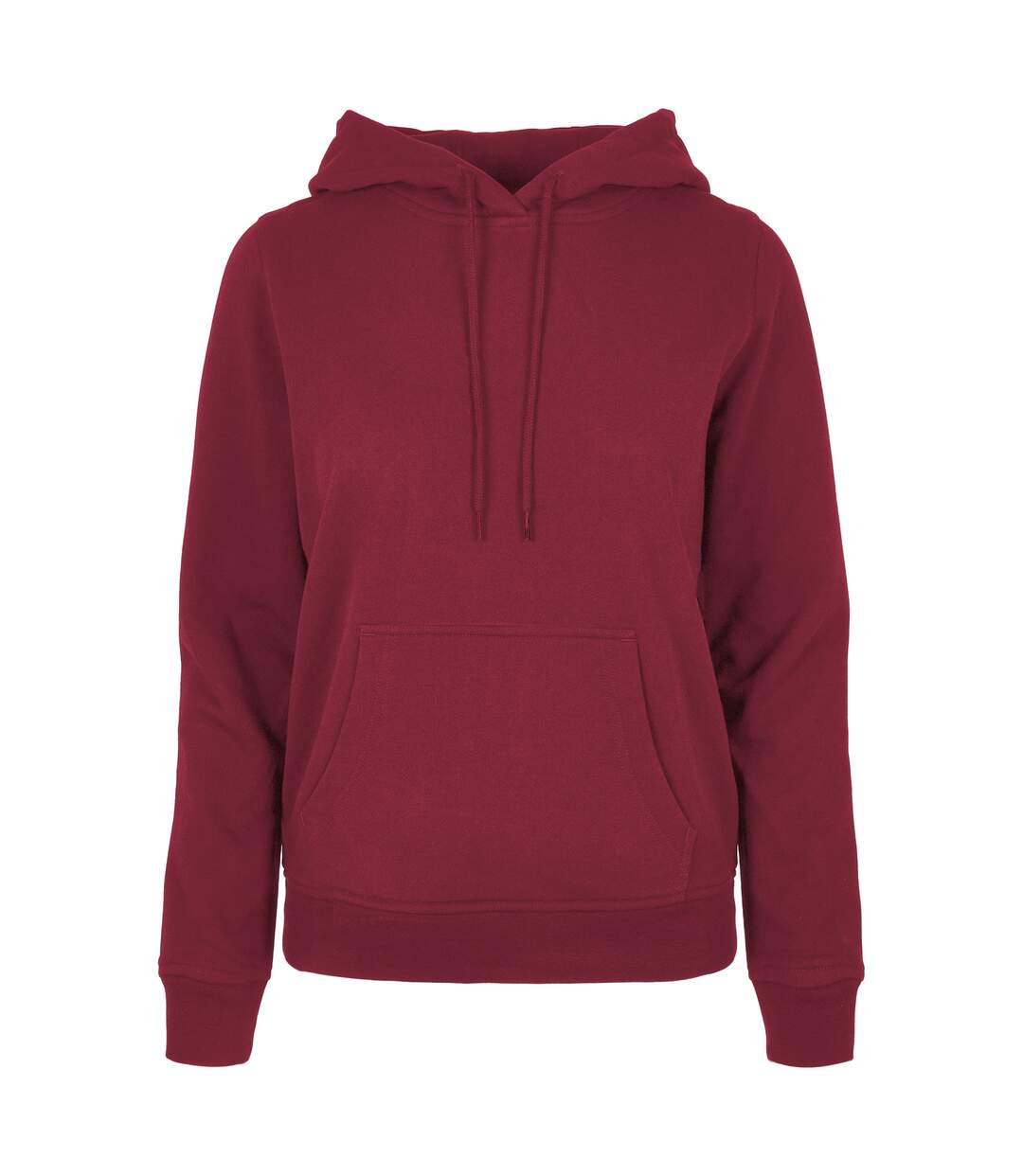 Sweat À Capuche Basic Femme Bordeaux Build Your Brand-2