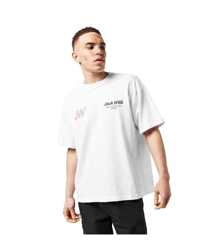 T-shirt Motif/style Lettrage Homme Blanc Jack Wills