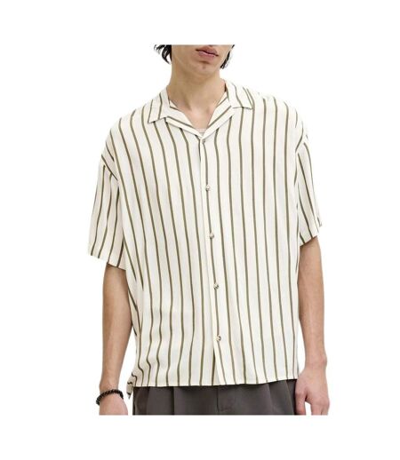 Chemise blanc/kaki  homme jack & jones jjejeff