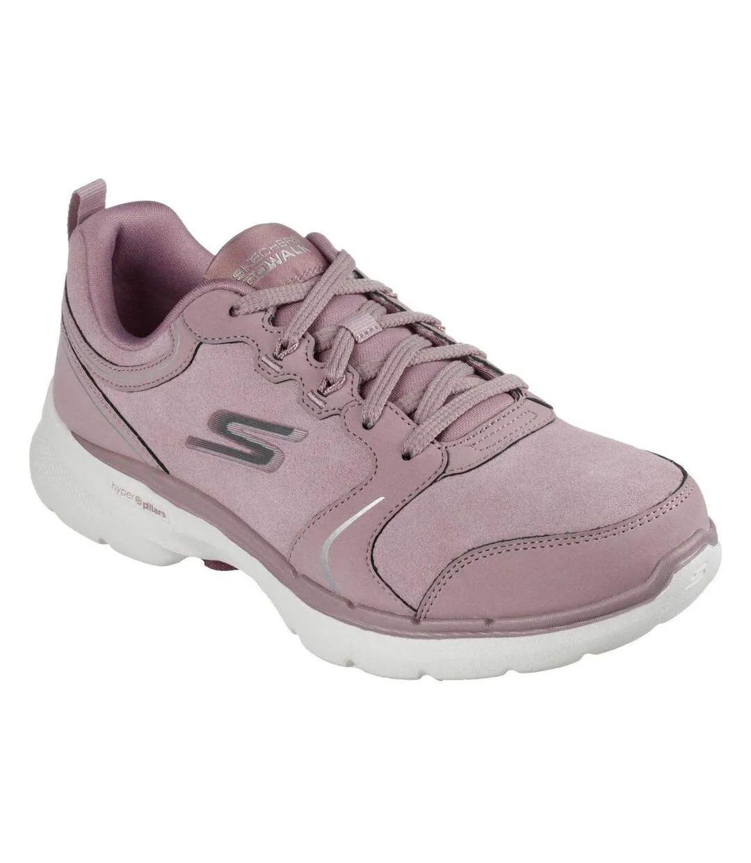 Baskets Go Walk Femme Mauve Skechers-1