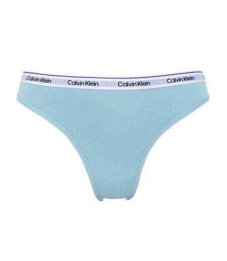 Culotte blanc/bleu femme calvin klein jeans bikinis