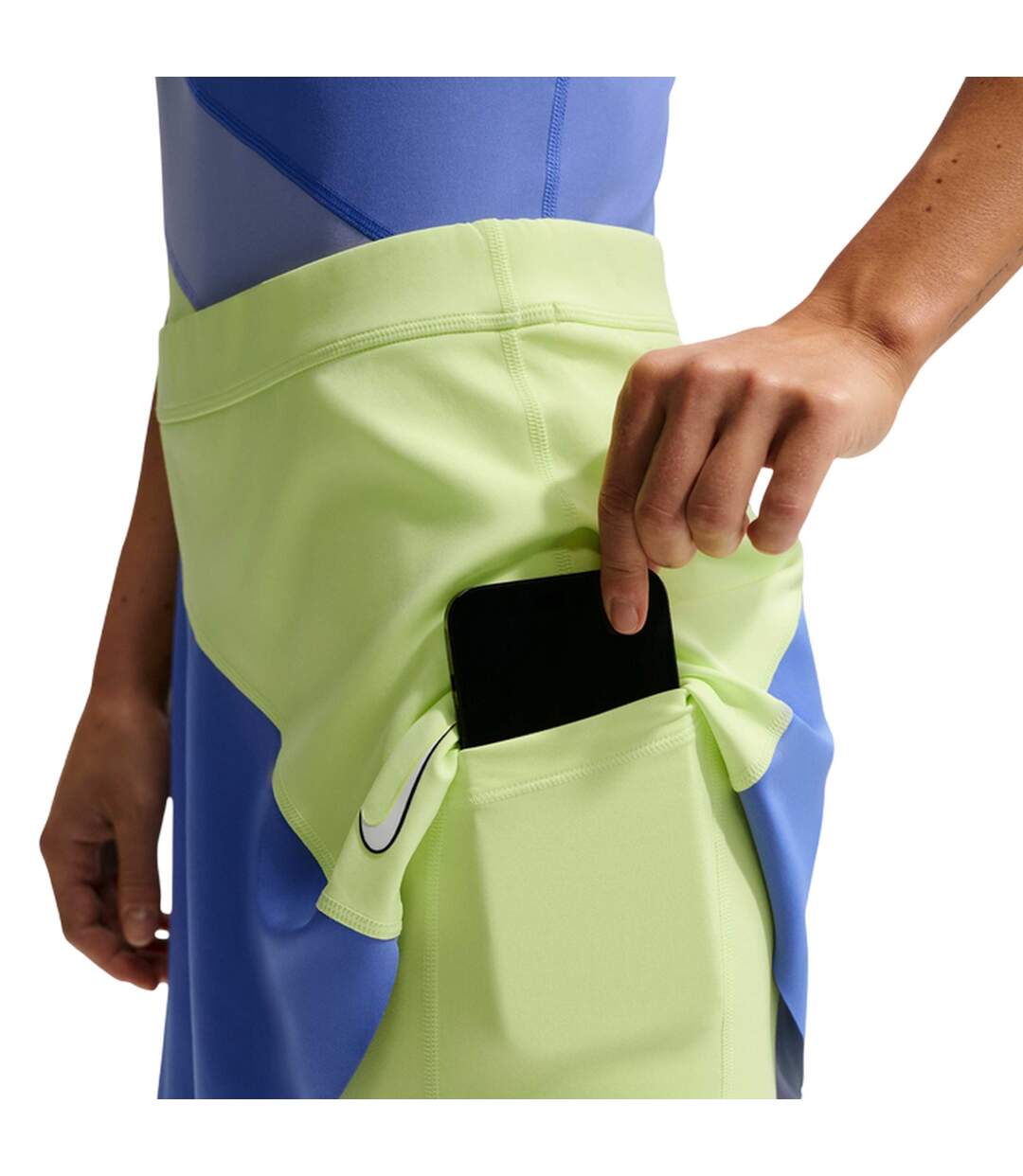 Jupe Tennis Motif/style Blocs De Couleurs Femme Jaune Pâle Nike-3