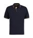 Polo À Manches Courtes  St. Mellion Pour Homme Bleu Marine Jaune Kustom Kit-1