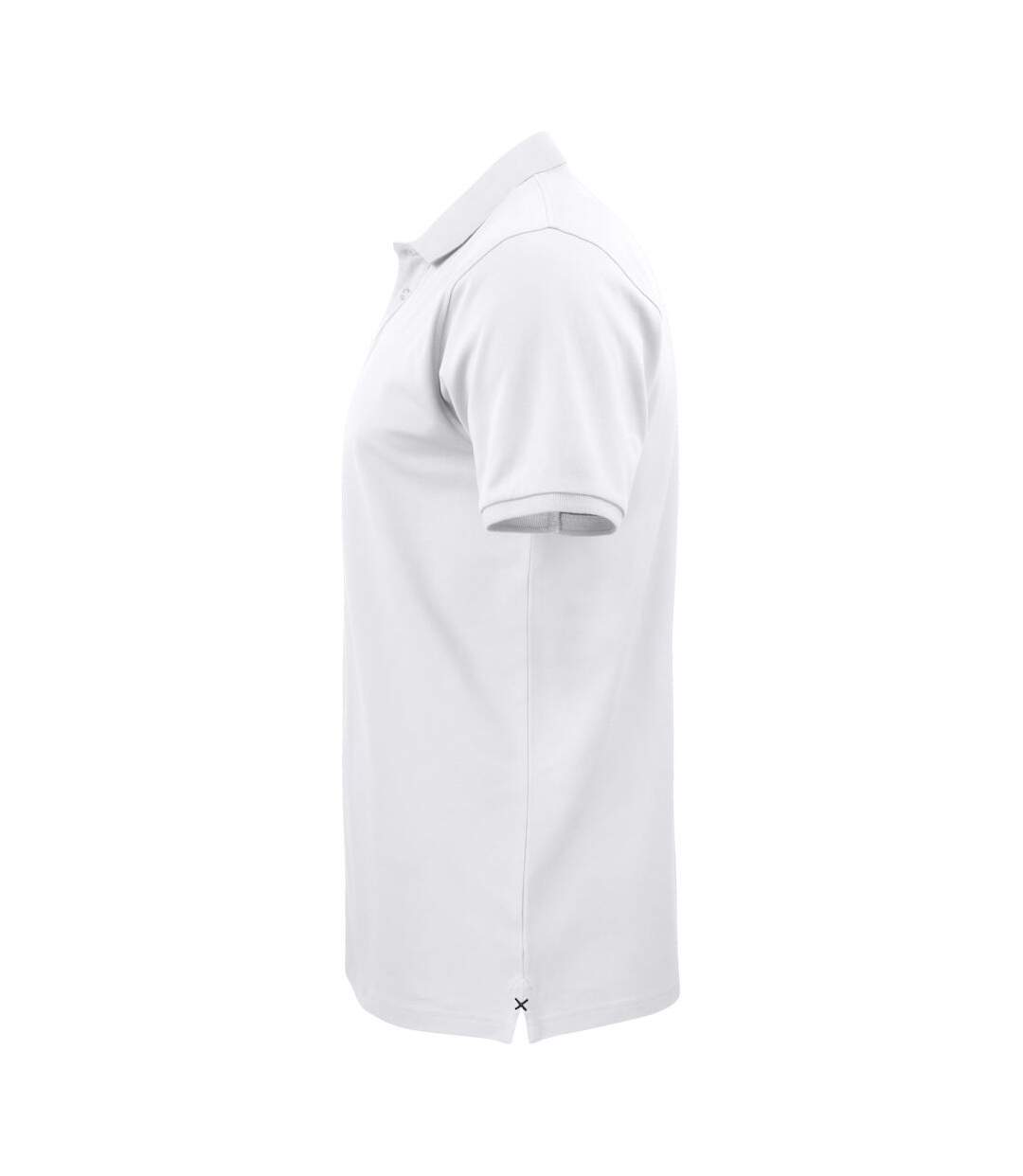 Mens Pique Polo Shirt White Projob-3