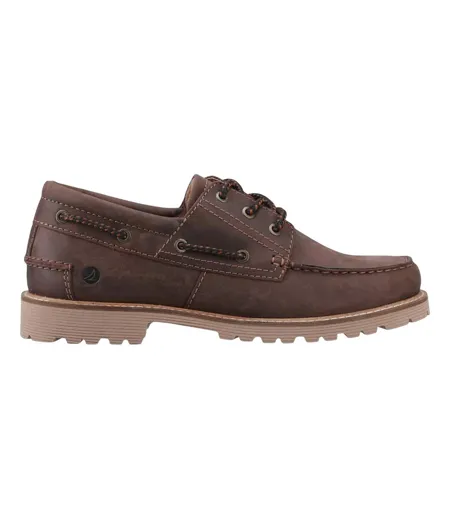 Mens Houston Leather Boat Shoes Brown Sperry
