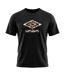 Tee shirt homme col rond en coton 160GSM et logo imprimé camo 957862 Umbro-1