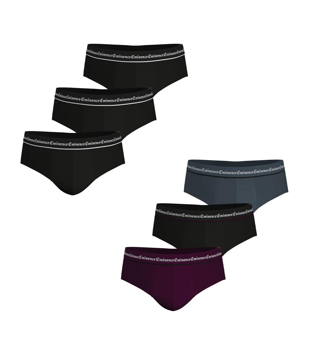 Lot de 6 slips homme Business Eminence-2