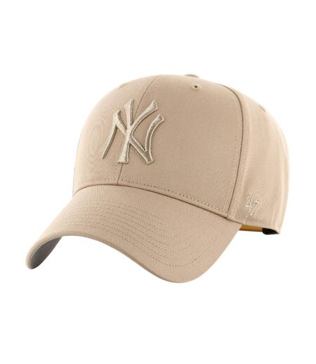 Childrens/kids Mvp 47 Cotton Blend Baseball Cap Beige Cream New York Yankees