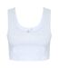 Haut Court Fashion Femme Blanc Skinni Fit-1