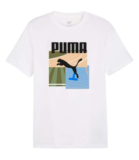 T-shirt Summer Sports Homme Gris Puma