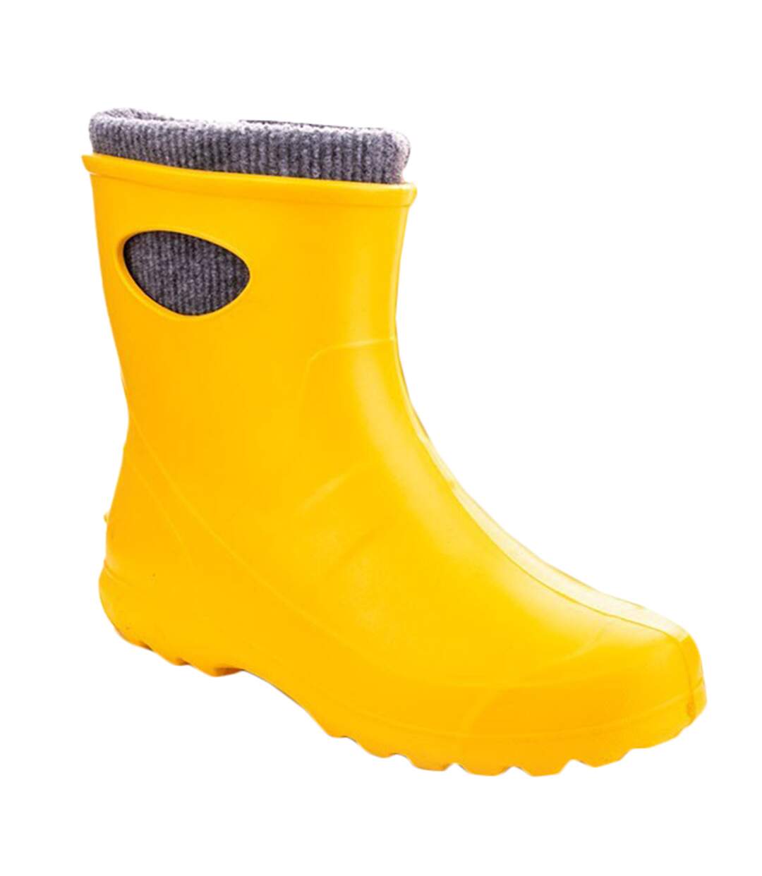 Womens/ladies garden ankle boots yellow Leon