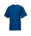 Mens organic short-sleeved t-shirt bright royal blue Russell