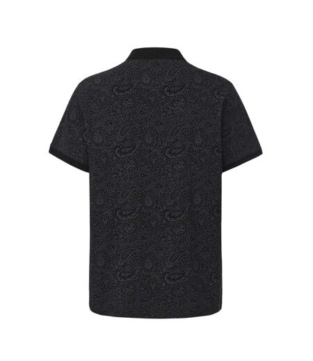 Polo Motif/style Cachemire Homme Noir Pretty Green