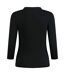 Kustom Kit Womens/Ladies Mandarin Collar Regular Top (Black) - UTBC5171