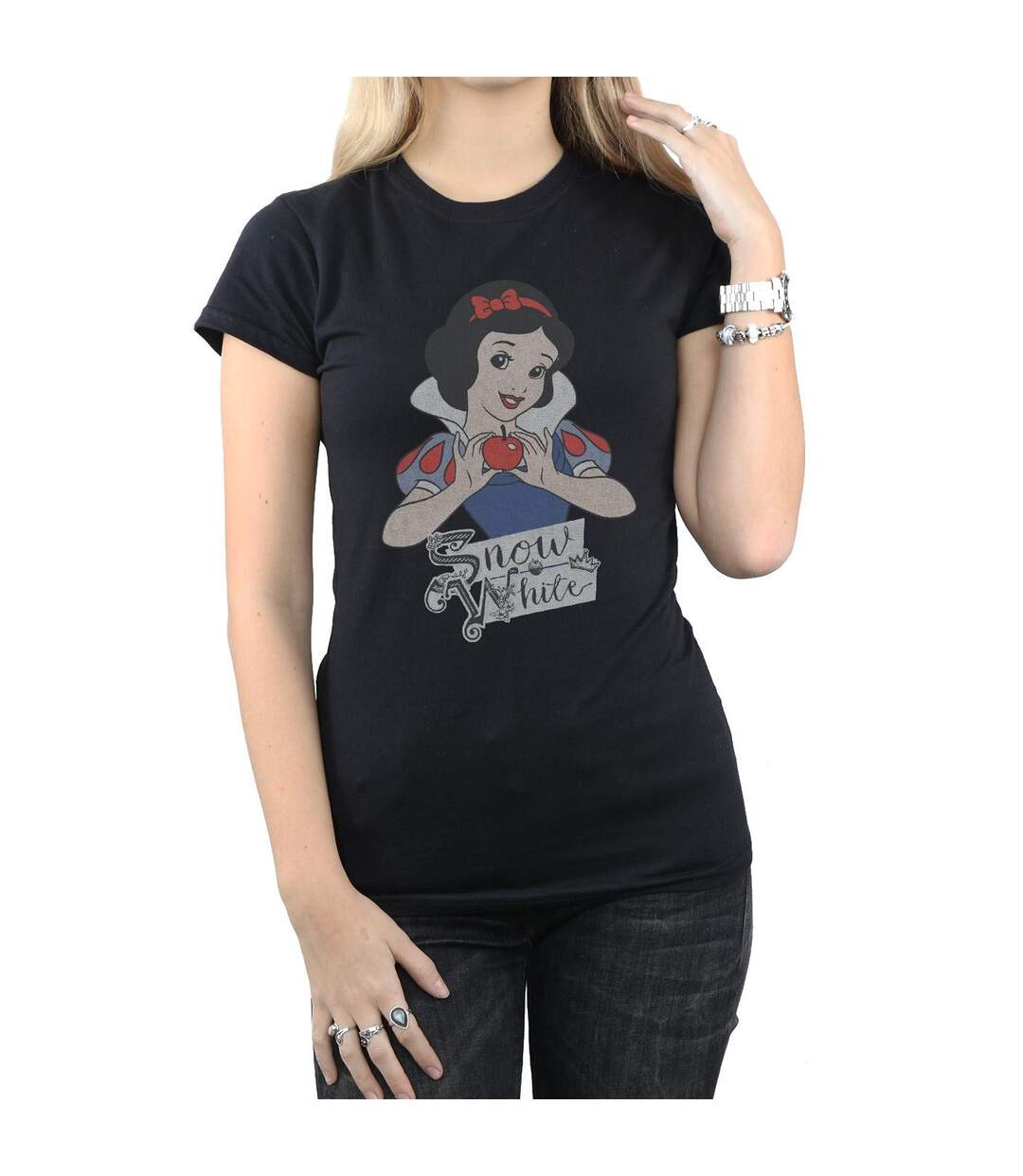 Disney Princess - T-shirt SNOW WHITE APPLE - Femme (Noir) - UTBI36905-3