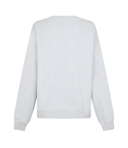 Sweat Motif/style Logo Brodé Femme Gris Chiné Kangol