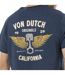 T-shirt homme col V en coton print devant et dos Wings Vondutch-3
