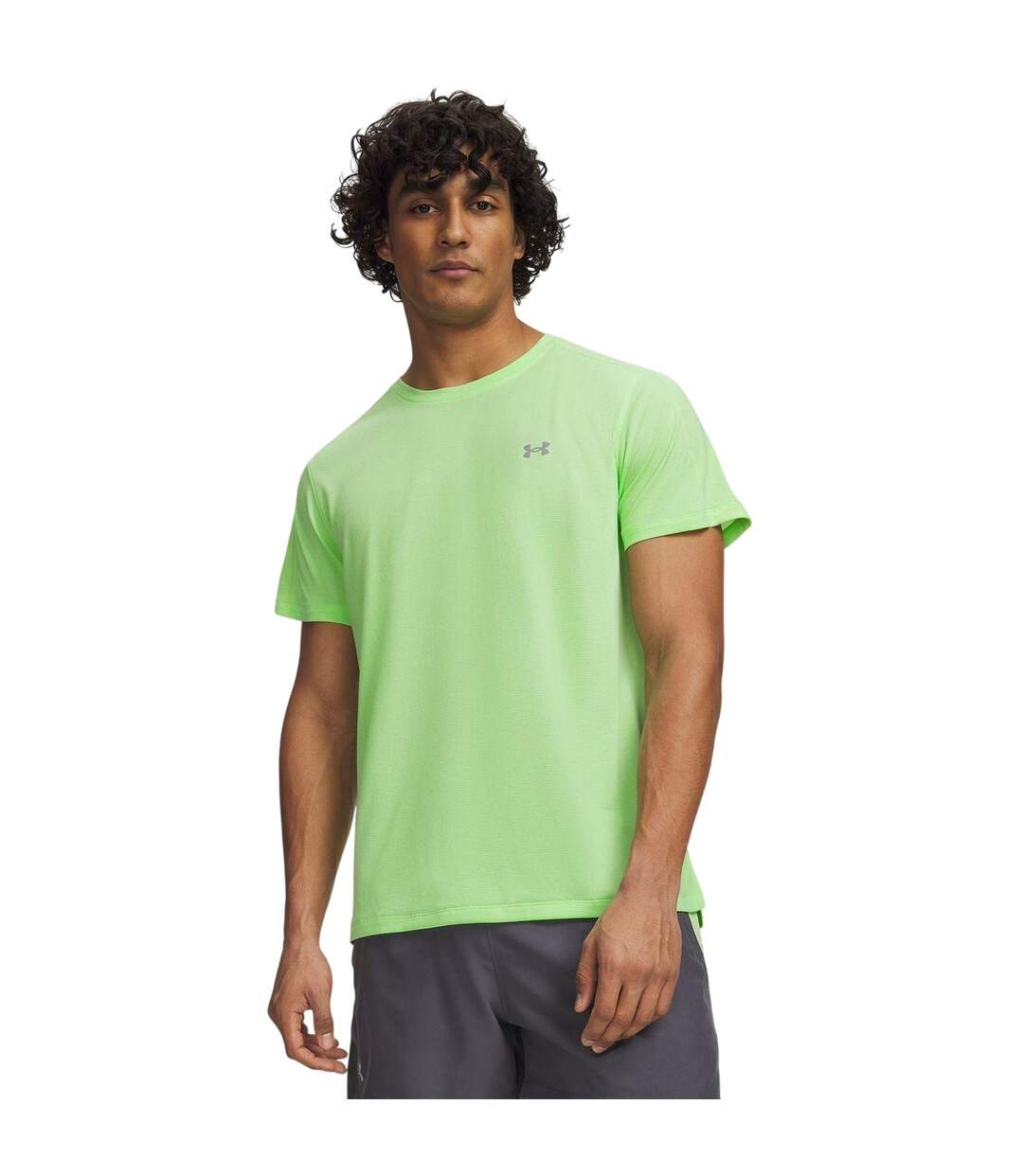 T-shirt Velociti Homme Vert Clair Under Armour-4