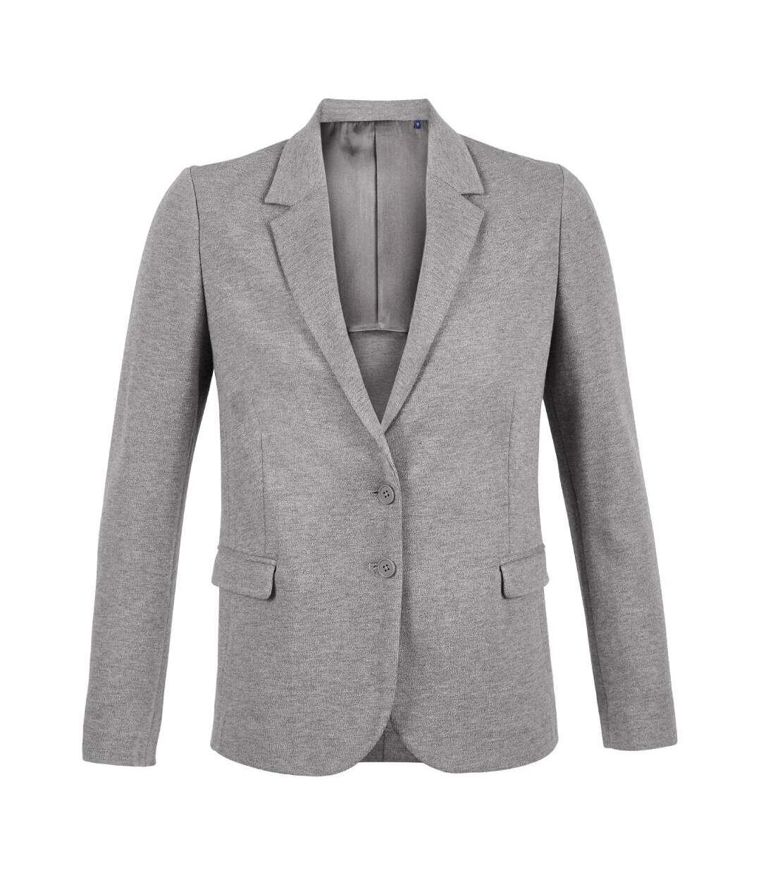 Womens/ladies marcel marl pique blazer grey NEOBLU