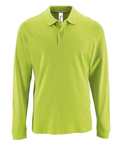 Polos manches longues - Homme - 02087 - vert pomme