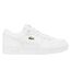 Mens T-clip Leather Flat Trainers White Lacoste-1