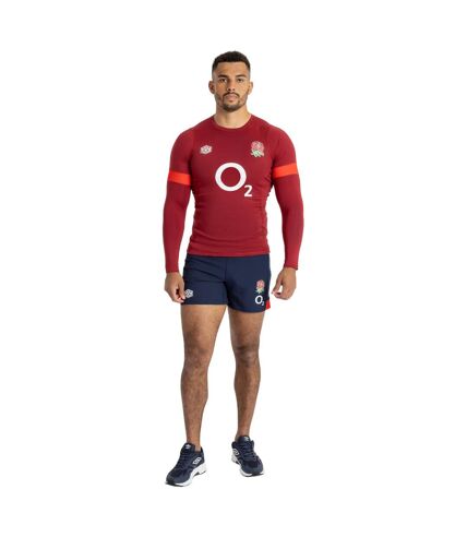Umbro Mens 23/24 England Rugby Long-Sleeved Training Contact Jersey (Red/Flame Scarlet) - UTUO1796