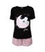 Ensemble De Pyjama Court Manches Courtes Twinkle Little Star Femme Noir Rose Keanu-1