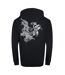 Mens Leopard Back Print Full Zip Hoodie Black Cavalli Class-2